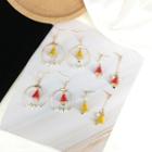 Faux Pearl Christmas Bell Drop Earring / Clip-on Earring (various Designs)