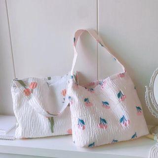 Floral Cotton Tote Bag