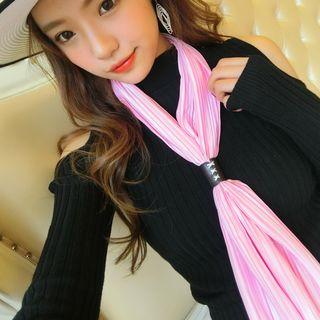 Pleated Long Scarf