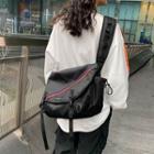 Lightweight Striped Messenger Bag