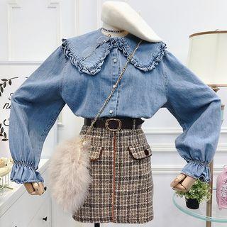 Collared Denim Shirt