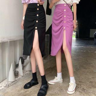 Side-slit A-line Skirt