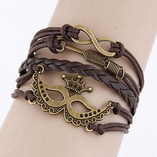 Faux-leather Multi-strand Bracelet