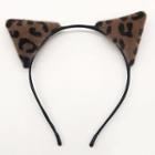 Leopard Print Cat Ear Headband