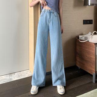 Spaghetti Strap Top / Wide-leg Jeans