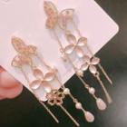 Butterfly Fringe Pearl Earring