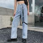 Garter Wide-leg Jeans
