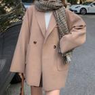 Double-breasted Blazer Camel - One Size
