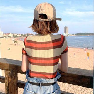 Striped Summer-knit Top