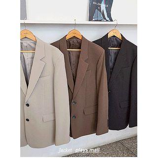 Single-breasted Slit-back Blazer