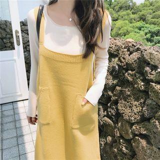 Pocket Detail Knitted Jumper Dress