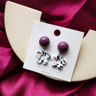 Flower Acrylic Dangle Earring