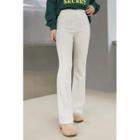 Pointelle-knit Boot-cut Pants