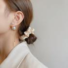 Faux Pearl Chained Alloy Earring E2065 - Gold - One Size