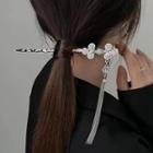 Tassel Alloy Hair Stick Silver - One Size