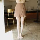 Inset Shorts Ruffle-trim Mini Skirt