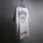 Skull-printed T-shirt (white)