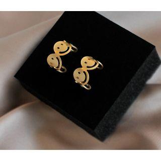 Smiley Face Earring As Shown In Figure - One Size
