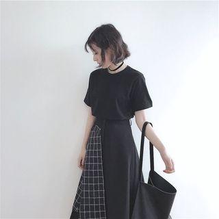 Check A-line Skirt As Shown In Figure - One Size