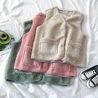 Fleece V-neck Vest