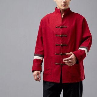 Striped Frog Button Jacket