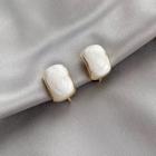Clip-on Earring 1 Pair - Clip-on Earrings - Off-white & Gold - One Size