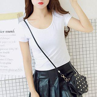 Cropped Short Sleeve T-shirt