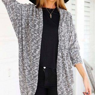 Long Cardigan Gray - One Size