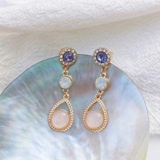 Rhinestone Faux Crystal Drop Earring