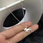 Alloy Unicorn Pendant Necklace Unicorn - One Size