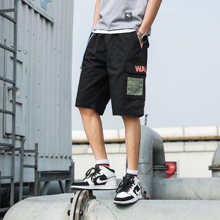 Oversize Patched Cargo Shorts