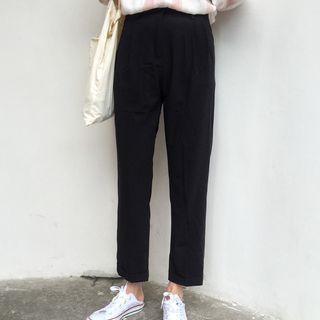 Straight Cut Cropped Pants
