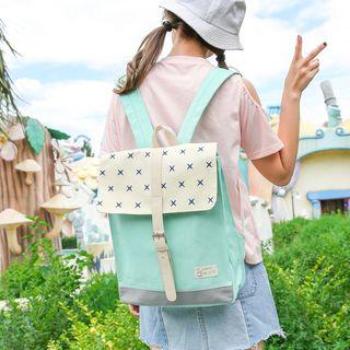 Cross Print Backpack