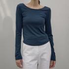 Reversible Scoop-neck T-shirt