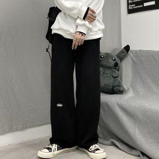 Plain Drawstring Hem Sweatpants