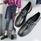 Studded Strapped Oxford Shoes