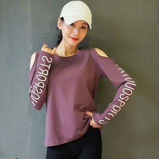 Sport Long-sleeve Lettering T-shirt