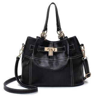 Buckled Handbag Black - One Size