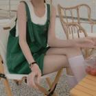 Plain Jumper Shorts Jumper Pants - Green - One Size