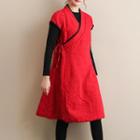Cap-sleeve Wrap Long Hanfu Top