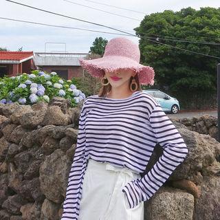 Fringed Raffia Hat
