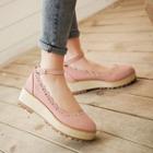 Ankle Strap Brogue Platform Shoes