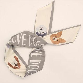 Dog & Lettering Wirework Headband