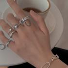 Set Of 5: Ring 55387 - Silver - One Size