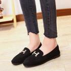 Fabric Letter H Loafers
