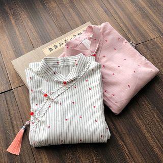 Cherry Short-sleeve Qipao