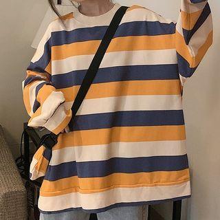 Set: Striped Pullover + Crossbody Pouch