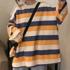 Set: Striped Pullover + Crossbody Pouch