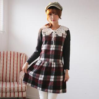 Sleeveless Plaid Dress