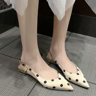 Polka Dot Slingback Sandals